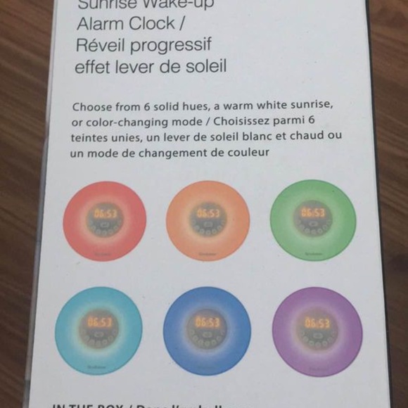 BRAND NEW sealed brookstone sunrise wake up alarm clock - Picture 5 of 6